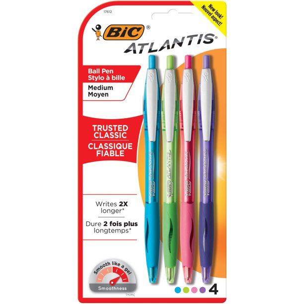Photo 1 of Bic Atlantis Ball Pens Styo-bille & Pergamano Translucent Paper ( Pastel Beige)- 5 sheets