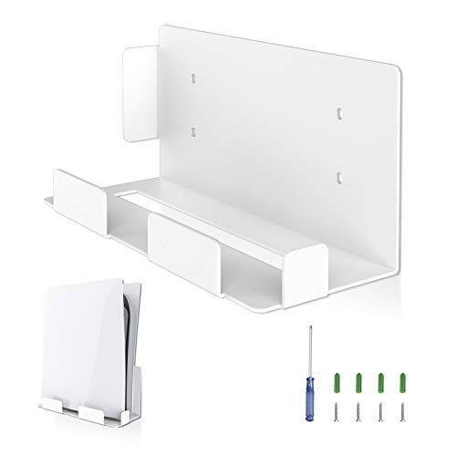 Photo 1 of BEJOY Wall Mount for Playstation 5, Wall Mount Bracket Set with Screwdriver & Screws, Sturdy Metal Wall Hanging Holder Stand for PS5 Gaming Console Di