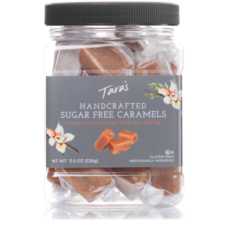 Photo 1 of /
Tara's All Natural Handcrafted Gourmet Caramel: Small Batch, Kettle Cooked, Creamy & Individually Wrapped - Sugar Free, 11.5 Oz  bb 3/29/2022