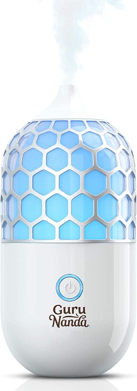 Photo 1 of  GuruNanda Essential Oil Diffuser- 90ml Honeycomb Aromatherapy Ultrasonic Diffuser, Cool Mist Humidifier with 7 Color LED Lights and Waterless Auto Shut-Off for Bedroom Home Office Kitchen Yoga Studio