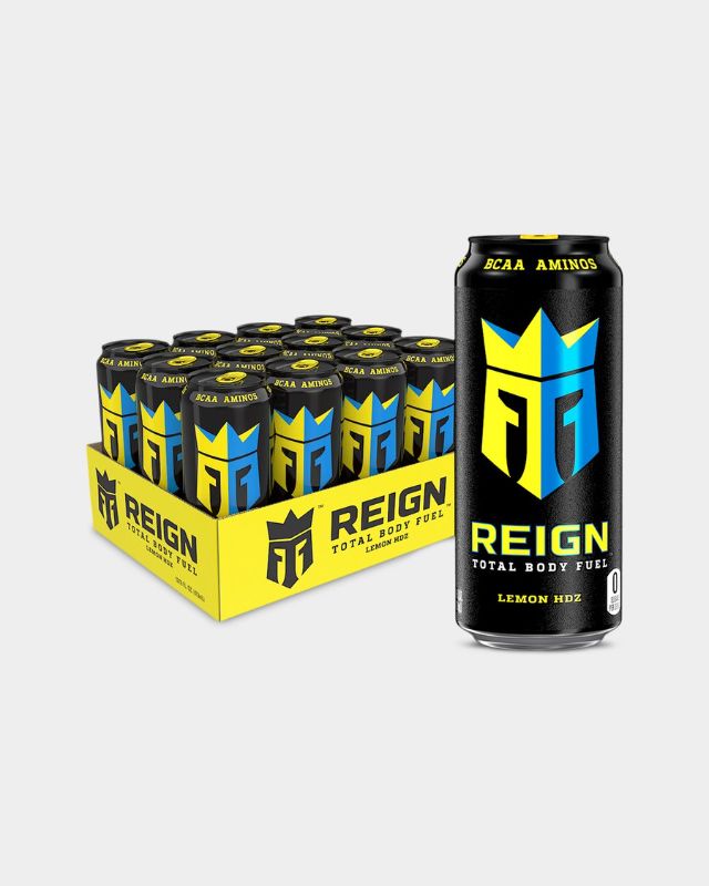 Photo 1 of (12 Cans) Reign Total Body Fuel Energy Drink, Lemon HDZ, 16 flz Best By: 02/2023