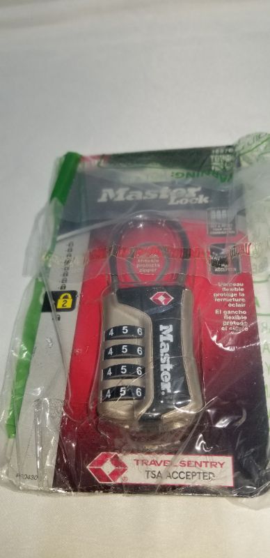 Photo 1 of  Master Lock 4697D Tsa-Accepted Luggage Lock 1-3/8 in. (36 mm.)