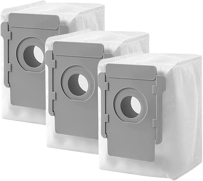 Photo 1 of 3 Packs of Dust Bags Compatible with iRobot Roomba i7 i7 + / Plus (7550) i3 + (3550) i6 + (6550) i8 + (8550) S9 + (9550) I & S Series Clean Base Automatic Dirt Removal Bags (White)