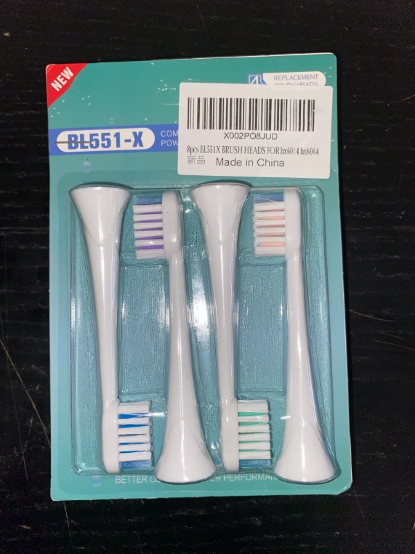 Photo 1 of 8pcs bl551-x brush heads for hx6014 hx6064