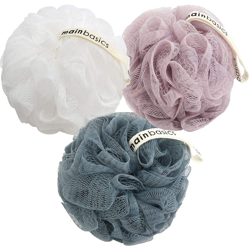 Photo 1 of Bath Shower Loofah Sponge Pouf Body Scrubber Exfoliator (Set of 3)