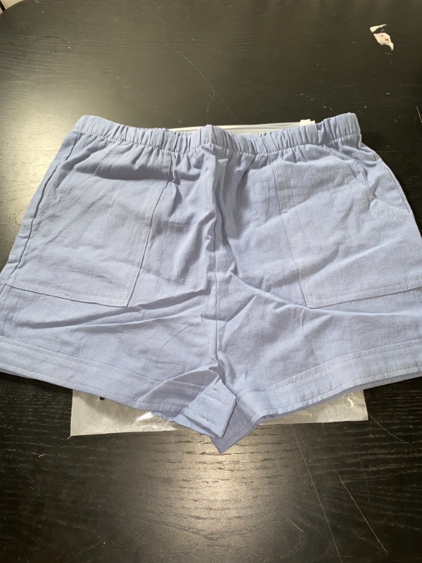 Photo 1 of Girls Loose Shorts, Blue, XXL