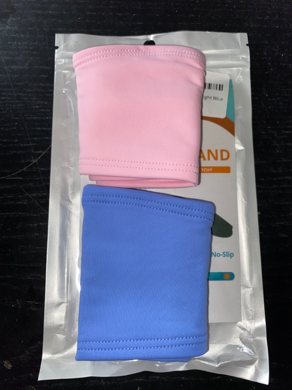 Photo 1 of 5 star united headbands, 2pcs (pink + light blue)