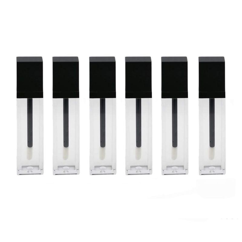 Photo 1 of 6pcs 8ml lip gloss tube empty, square (2 sets)