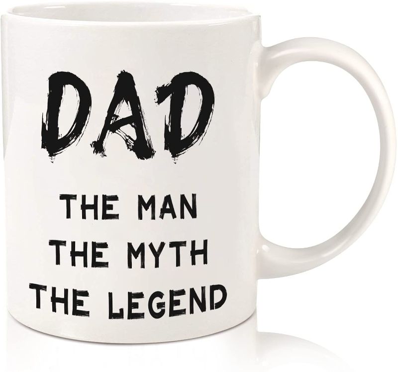 Photo 1 of Dad The Man The Myth The Legend, Birthday Gift for Dad Husband Him Father, 11oz Unique Coffee Mug 