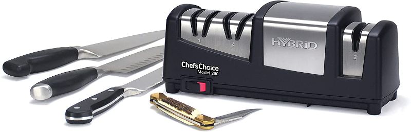 Photo 1 of Chef's Choice AngleSelect 290 Hybrid AngelSelect 15/20 Diamond Hone Knife Sharpener, 3-stage, Black