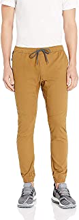 Photo 1 of BROOKLYN ATHLETICS Mens Casual Regular Fit Soft Twill Jogger Pants, Tobacco Color, Medium