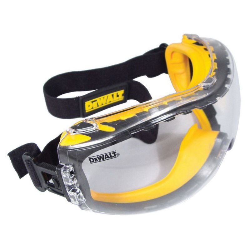 Photo 1 of DeWalt Concealer Safety Goggles Clear Anti-Fog Lens Dpg82-11