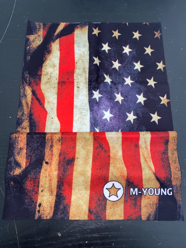 Photo 1 of 3d multi-scarf, american flag m-young