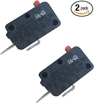 Photo 1 of LONYE SZM-V16-FA-63 Microwave Door Switch for LG GE Starion Microwave Oven 3B73362F (Pack of 2)