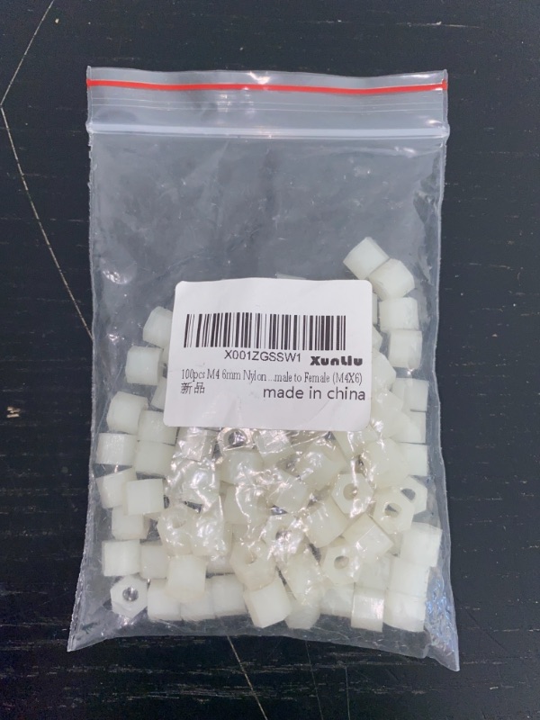 Photo 1 of 100 pcs m4 6mm nylon caps male to female m4x6