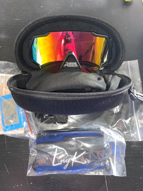 Photo 1 of sports sunglasses for men and women fishing diving 838-black/red