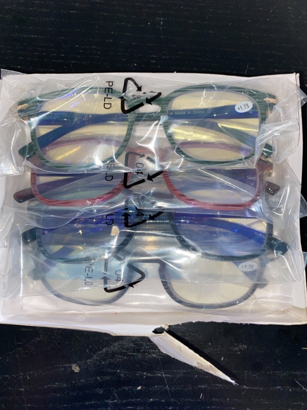 Photo 1 of Reading Glasses, Set of 4, +1.75, Set of 4, Various Colors