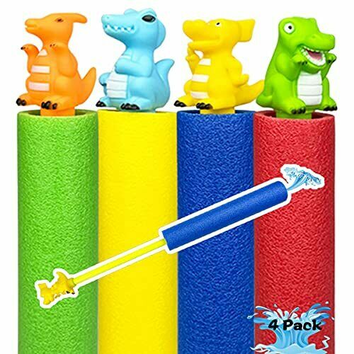 Photo 1 of 4 Pack Dinosaur Water Guns Super Squirt Guns Water Soaker Blaster Toy