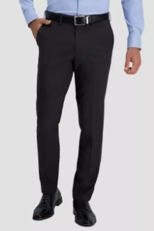 Photo 1 of Haggar H26 Mens Flex Series Slim Fit Dress Pants  Dark Gray 32x30