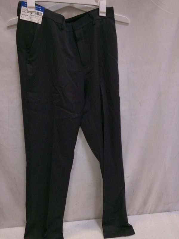 Photo 2 of Haggar H26 Mens Flex Series Slim Fit Dress Pants  Dark Gray 32x30