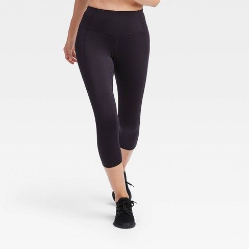 Photo 1 of  Women's Sculpted High-Rise Capri Leggings 21" - All in Motion Black XL