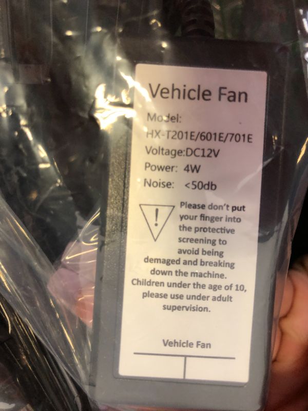 Photo 1 of Alagoo 12V 6''Car Cooling Fan Automobile Vehicle Clip Fan Powerful Quiet Ventilation Electric Car Fans with Adjustable Clip and Cigarette Lighter Plug for Car/Vehicle