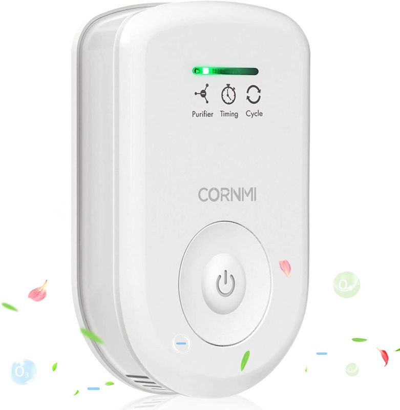 Photo 1 of Air Purifiers Plug In for Home, Mini Odor Eliminator?Ozone Negative Ion Dual Function?Ionizer to Remove Smoke Pet Toilet Smell, Portable Deodorizer Freshener Cleaner for House Bedroom Bathroom Kitchen (White)
