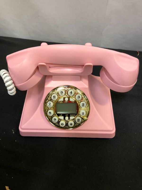 Photo 2 of Pink Retro Landline Phone for Home