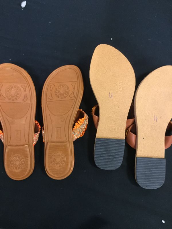 Photo 2 of 2 PACK OF SANDALS VARIOUS SIZES 