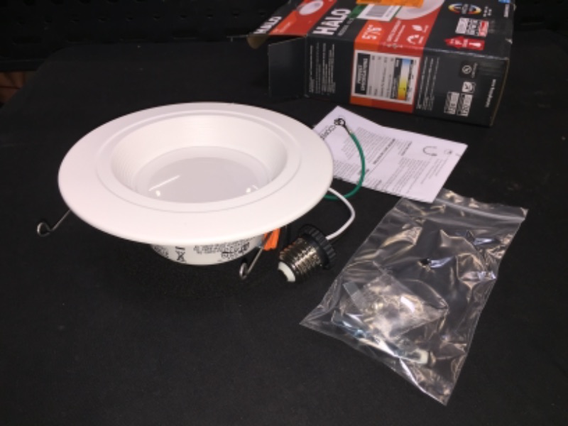 Photo 2 of Cooper Lighting Halo RL56 Series Matte White 5/6 in. W LED Retrofit Kit 12 watt