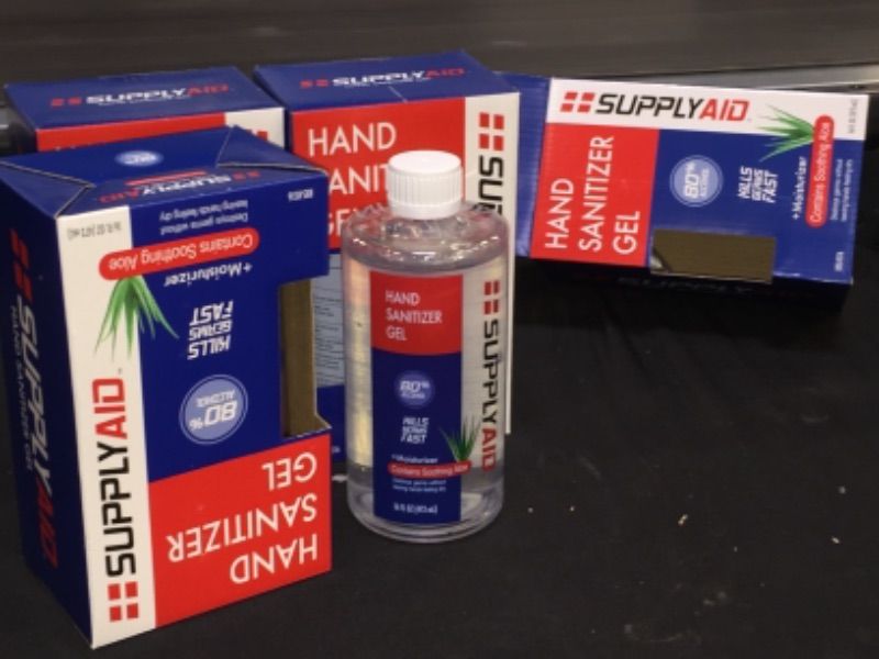 Photo 2 of Hand Sanitizer Gel 16oz 80% Alcohol 4 Pack 