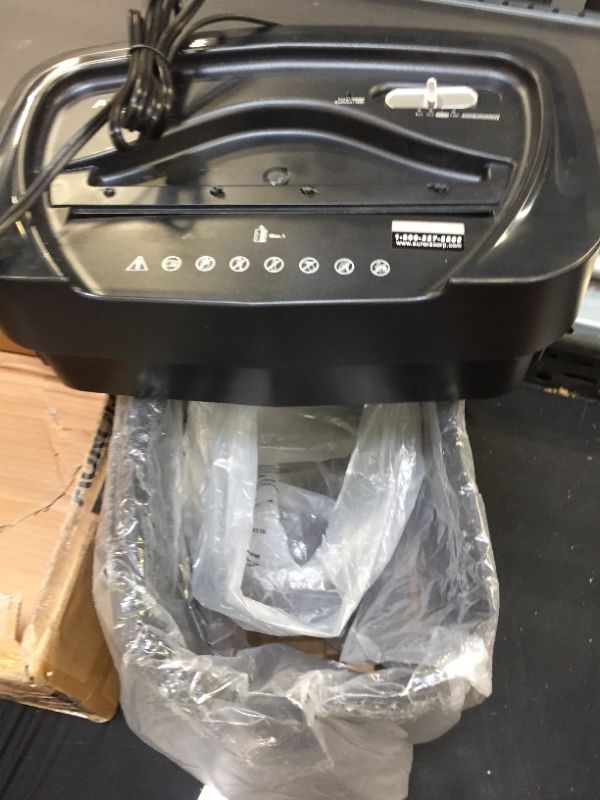 Photo 2 of Aurora AU1230XA Anti-Jam 12-Sheet Crosscut Paper and Credit Card Shredder with 5.2-Gallon Wastebasket