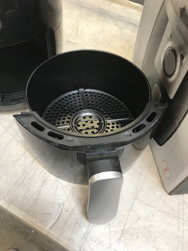 Photo 1 of Chefman TurboFry 2 Liter Air Personal Compact Healthy Fryer w/Adjustable Temperature Control, 30 Minute Timer and Dishwasher Safe Basket Black