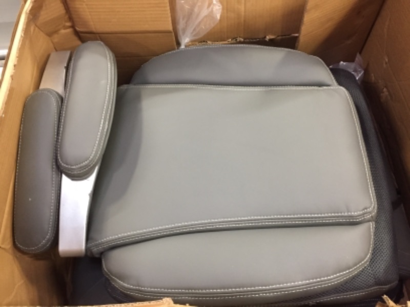 Photo 4 of Serta AIR Bonded Leather Task Chair, Light Gray (CHR200004)