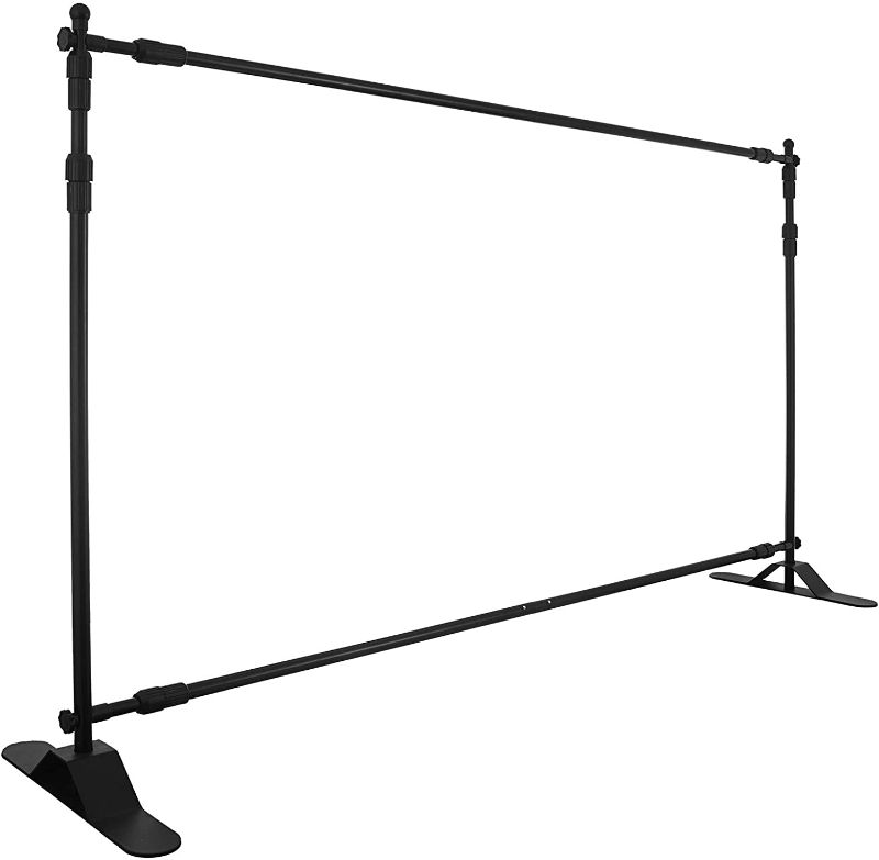Photo 1 of 10 x 8 Ft Backdrop Banner Stand Adjustable