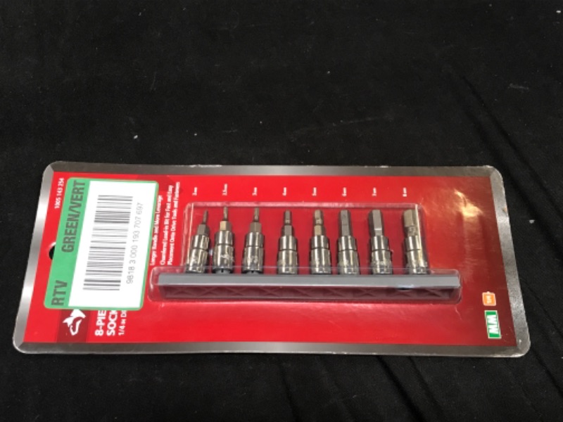 Photo 2 of 1/4 in. Drive Metric Hex Bit Socket Set (8-Piece)