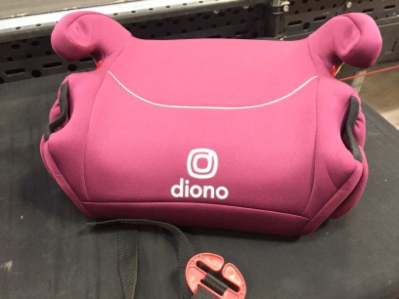 Photo 2 of Diono Solana 2 Latch, XL Space, Lightweight Backless Booster with Room to Grow, 8 Years 1 Booster Seat, Pink