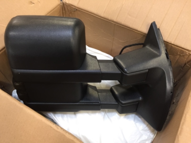 Photo 1 of 2008 Ford F350 Super Duty Truck Driver & Passenger Side Power Heated Smoked Lens Turn Signal & Clearance Light Power-Folding Textured Black Power-Telescoping 