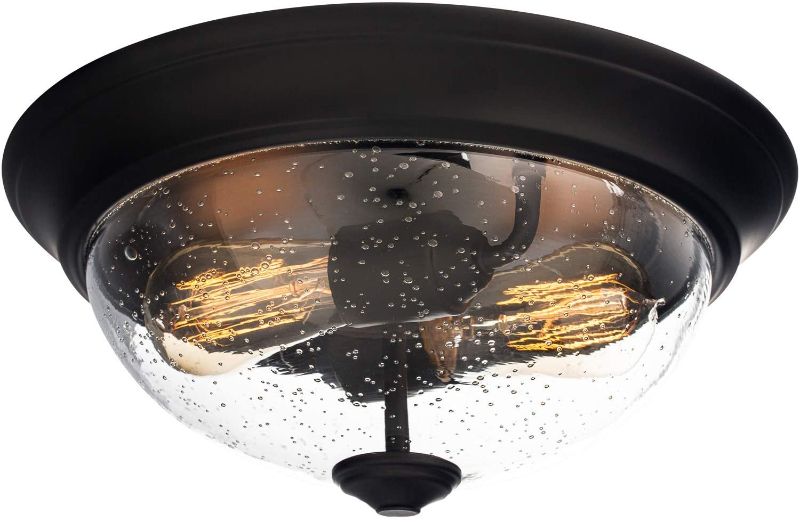 Photo 1 of Prominence Home 51381-01 Design Series Flushmount Lighting, 13, Bronze