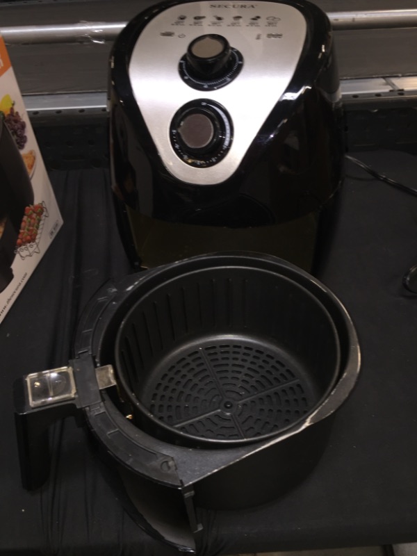 Photo 2 of Secura Air Fryer 3.4Qt / 3.2L 1500-Watt Electric Hot XL Air Fryers Oven Oil Free Nonstick Cooker with/Recipes for Frying, Roasting, Grilling, Baking