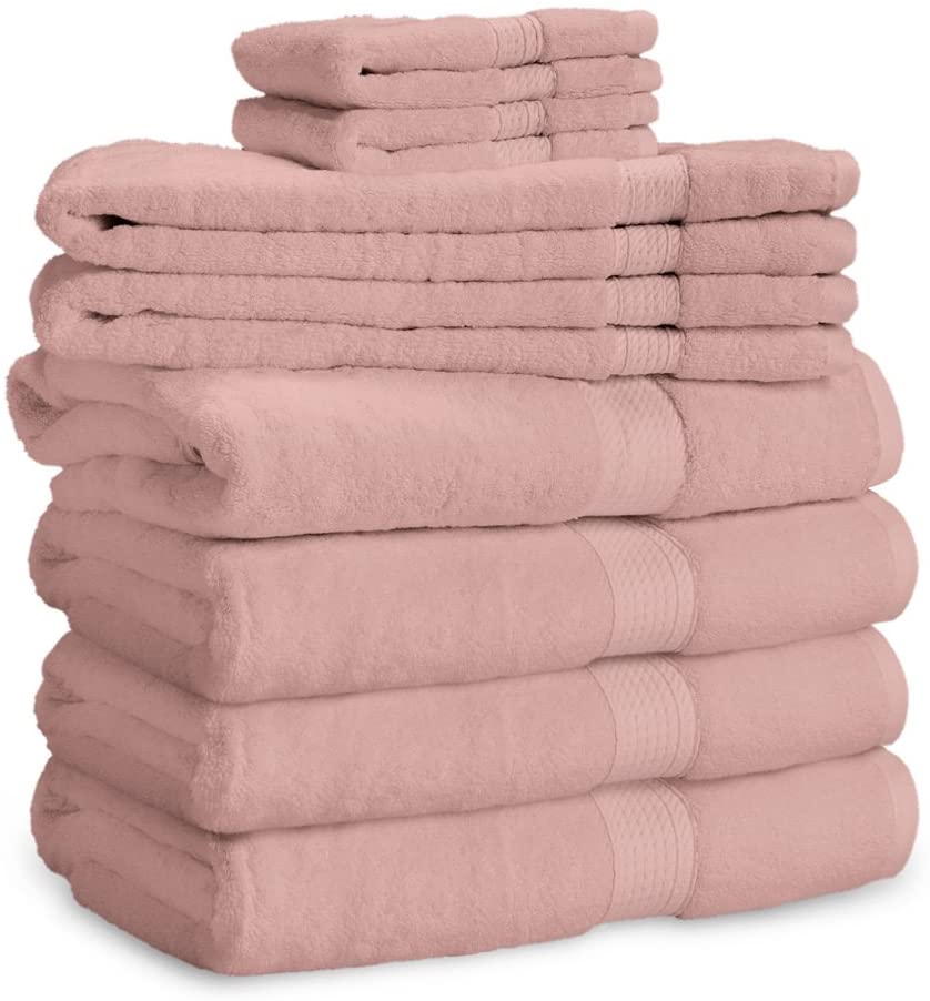 Photo 1 of 900 GSM 100% Egyptian Cotton 6-Piece Towel Set - Premium Hotel Quality Towel Sets - Heavy Weight & Absorbent