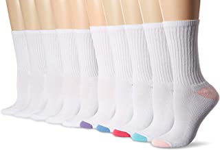 Photo 1 of Amazon Essentials Women's 10-Pack Cotton Lightly Cushioned Crew Socks 3-10 Size