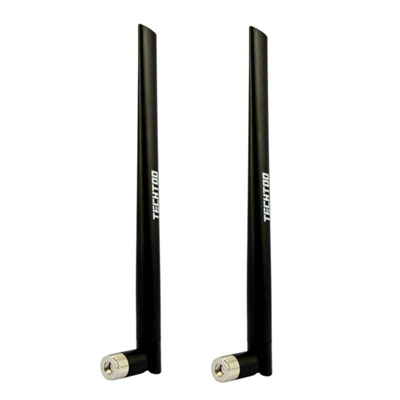 Photo 1 of TECHTOO WiFi Antenna Dual Band 7dBi 2.4GHz/5.8GHz with RP-SMA Connector for Wireless Network Router