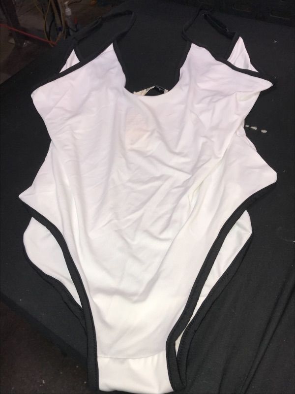 Photo 2 of Women's Spaghetti Strap Bodysuit - White - 2Xlarge 