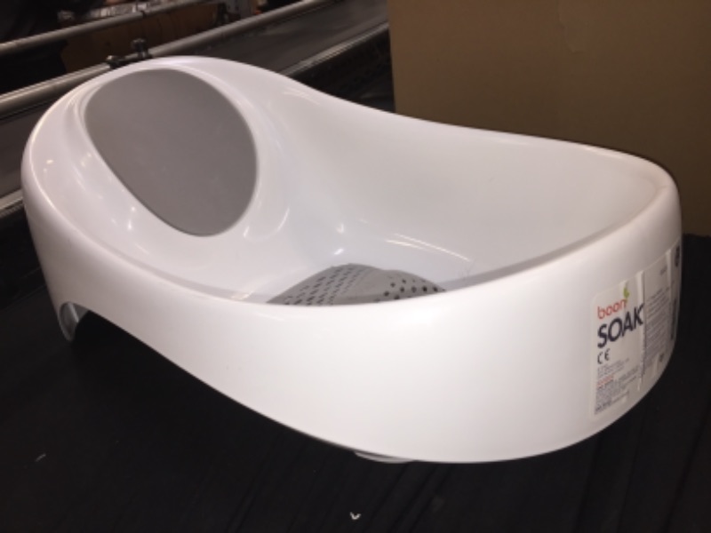 Photo 2 of Boon Soak 3-Stage Bathtub Gray White