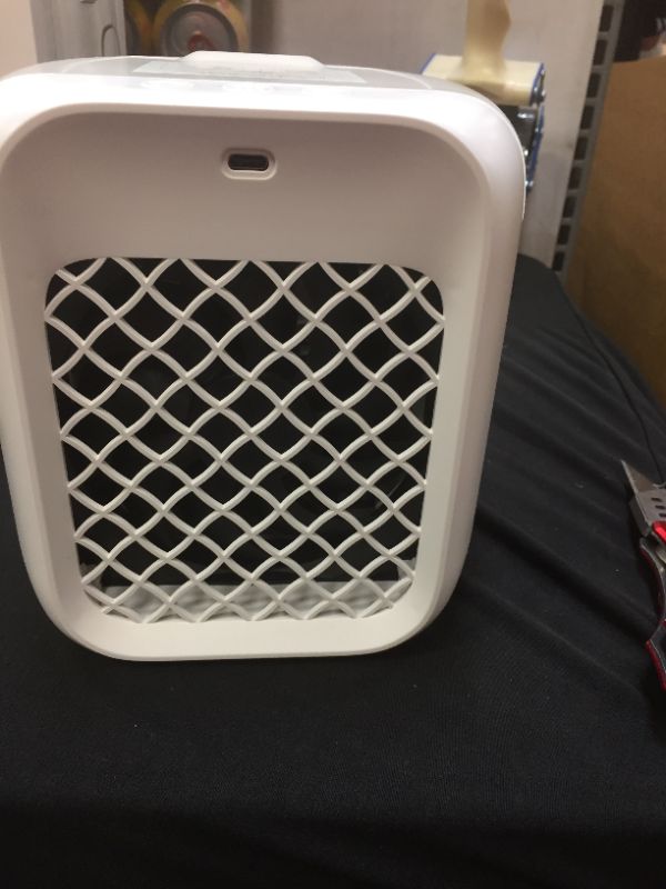 Photo 2 of Portable Air Conditioner, Portable Air Cooler, Small Desktop Fan Super Quiet Mini Evaporative Air Circulation Cooler Suitable for Bedside, Office and Study Room (grey)
