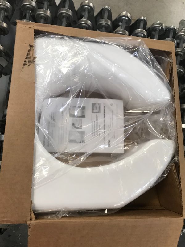 Photo 2 of Ableware Basic Open Front Elevated Toilet Seat, White