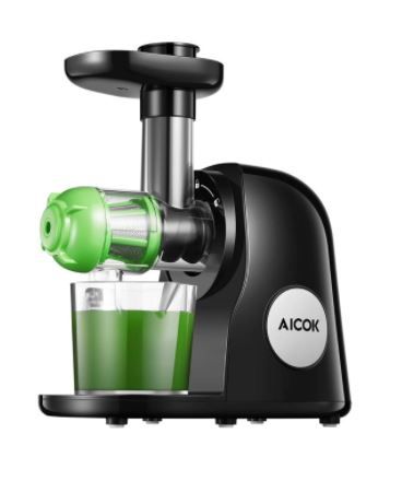 Photo 1 of Aicok Juicer Machines, Slow Masticating Juicer Extractor Easy to Clean, Cold Press Juicer with Brush, Juicer with Quiet Motor & Reverse Function, for High Nutrient Fruit & Vegetable Juice
