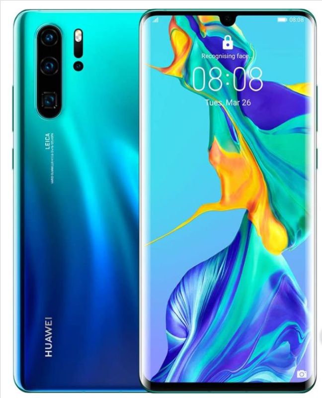 Photo 3 of Huawei P30 Pro 128GB8GB RAM VOGL29 40MP LTE Factory Unlocked GSM Smartphone International Version No Warranty in the US Aurora