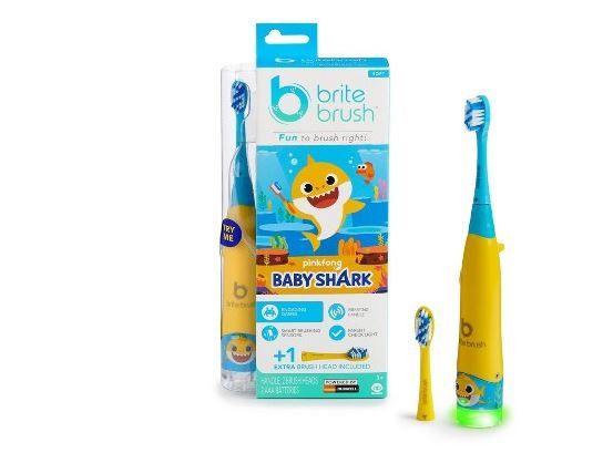 Photo 1 of BriteBrush Interactive Smart Tooth Brush featuring Baby Shark